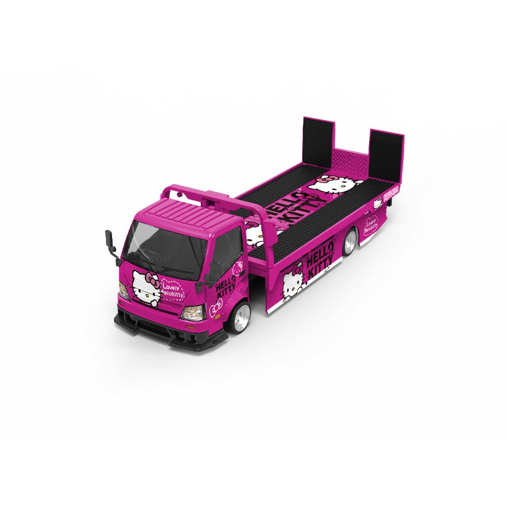 Coolcar 1:64 H300 Car Transport Hauler Pink Hello Kitty Livery