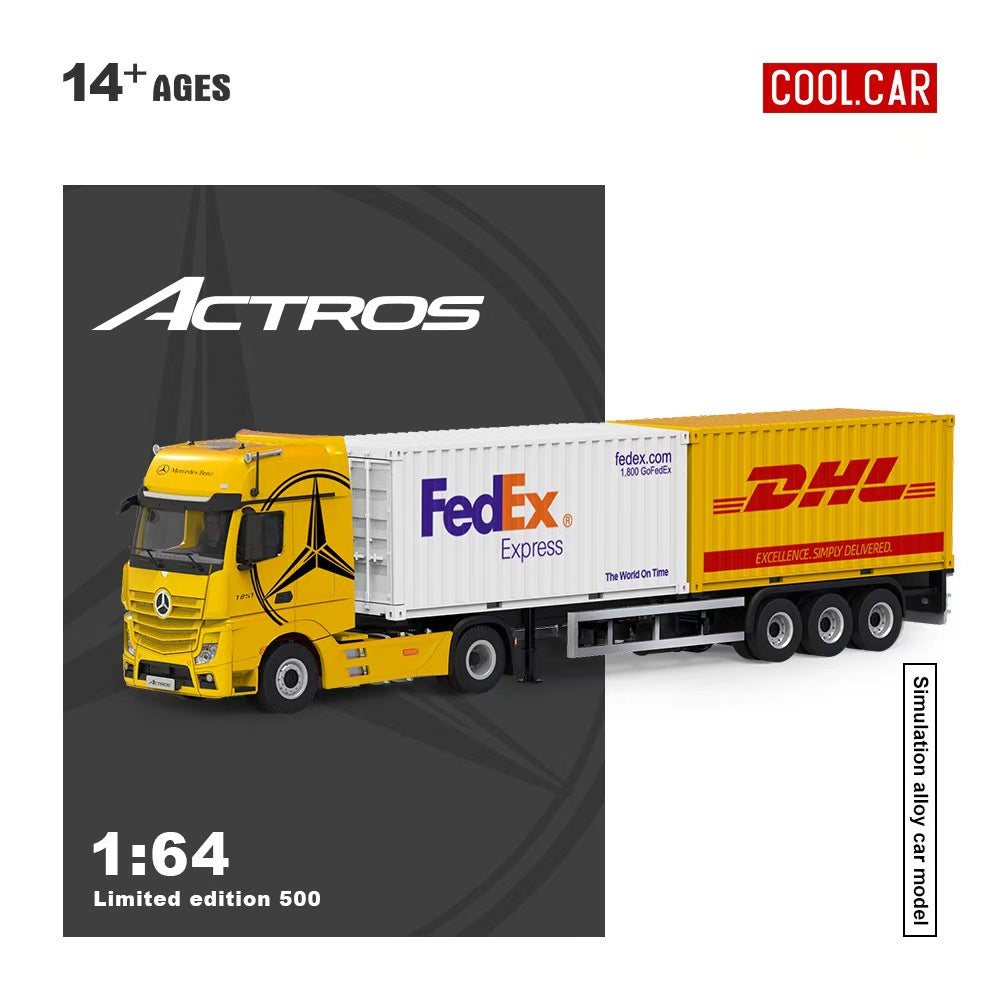 Cool Car Mercedes-Benz Actros Freight Container Hauler Semi Truck