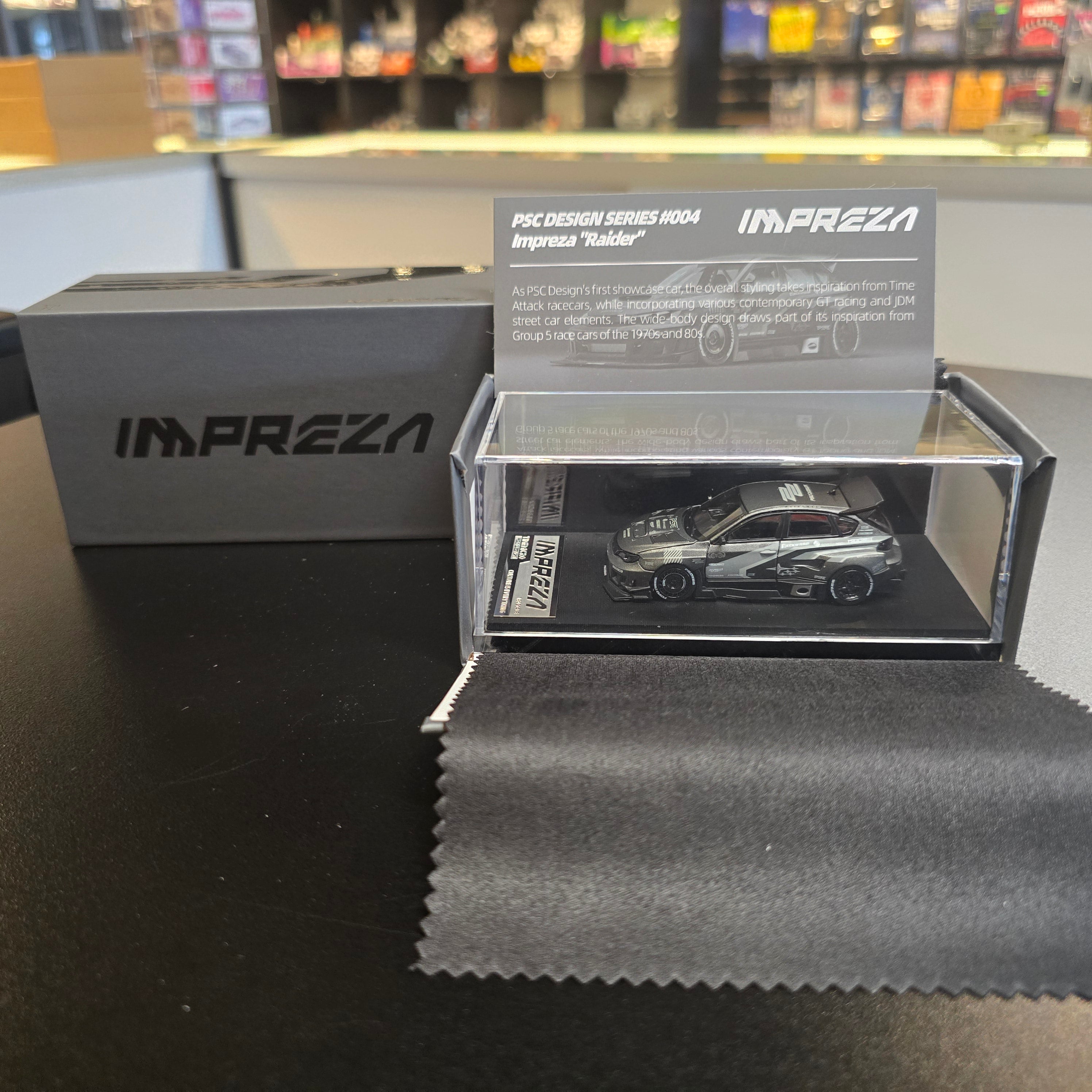 TimeMicro × PSC DESIGN
1:64 Impreza "Raider“ of the gray stripe painted replica car model