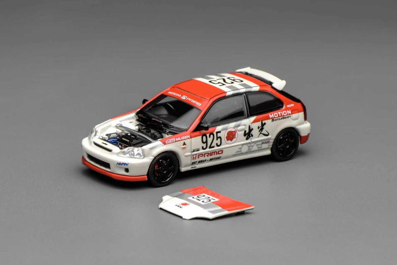 Motorhelix 1/64 Honda Civic TYPE R (EK9) Idemitsu Motion Red M65040