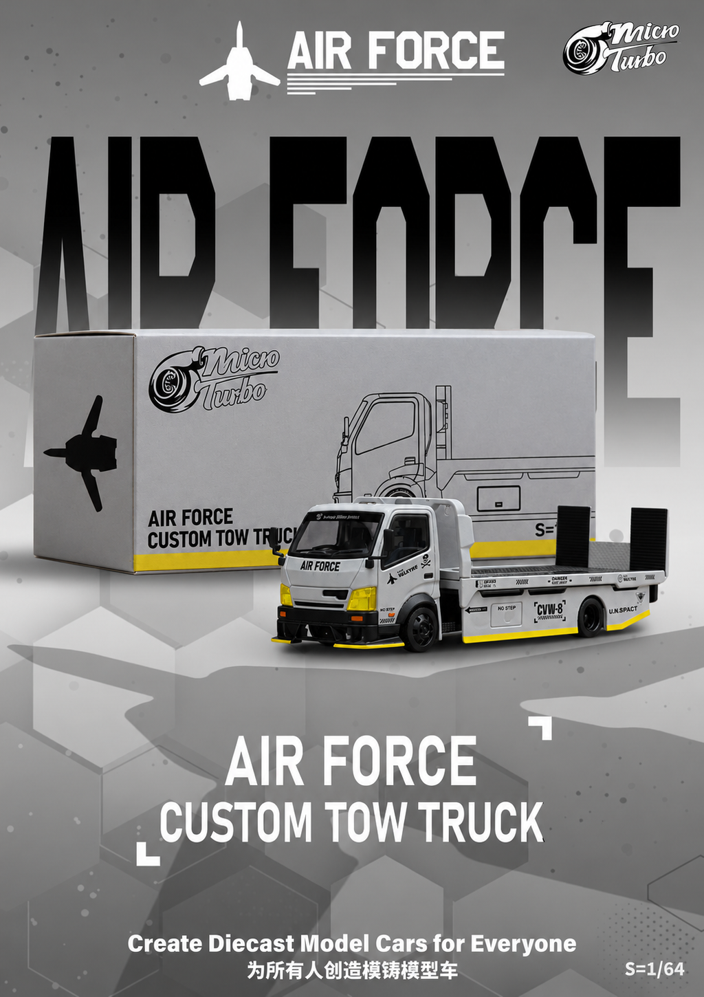 Micro Turbo 1:64 Custom Hauler – AIR FORCE MT6405B14