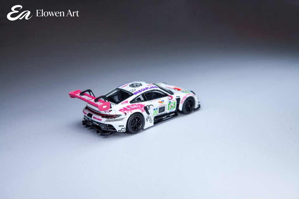 Elowen Art 1:64 Porsche 911 GT3 Diecast Model Iron Dames #85