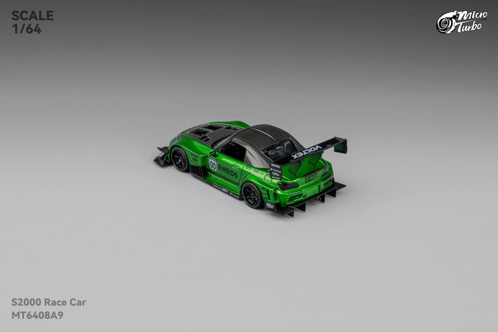 Micro Turbo 1:64 Custom S2000 Race Car Green MT6408A9