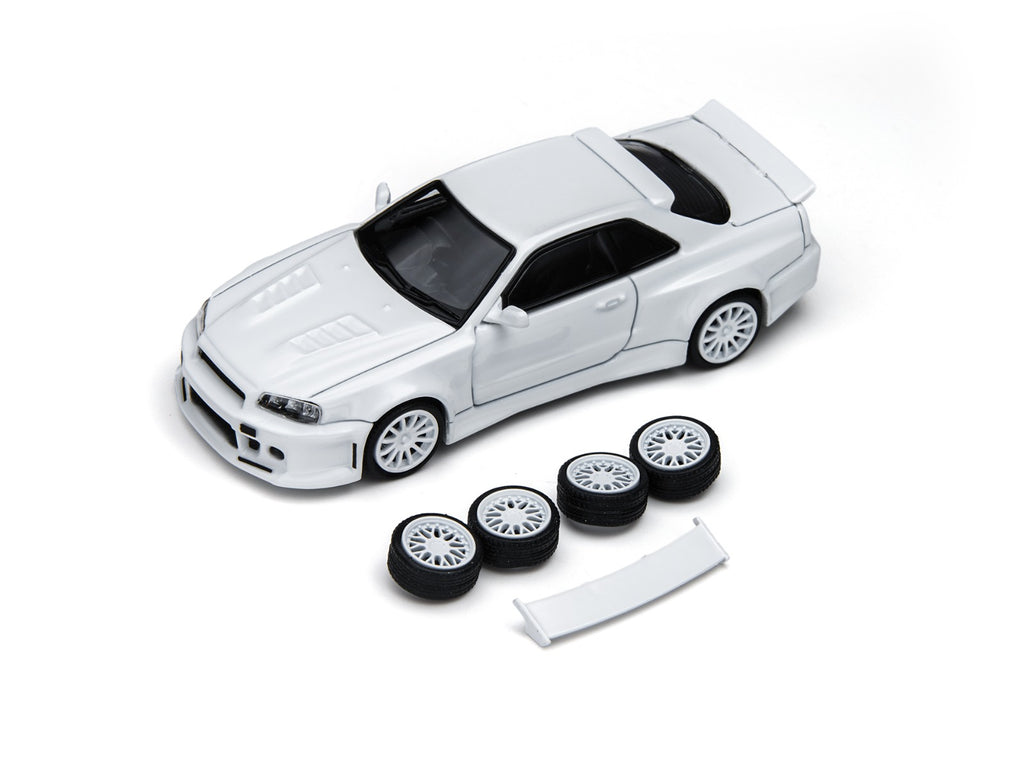 TimeMicro × PSC DESIGN
1:64 R34 "Smilodon" White Engineer Edition Realistic Alloy Car Model