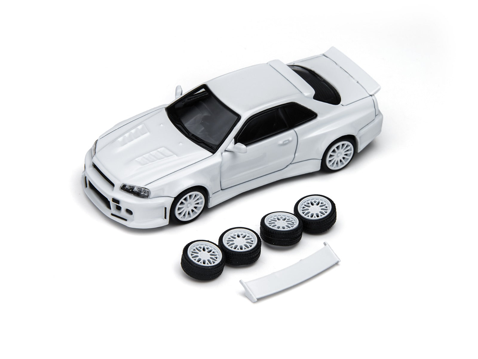 TimeMicro × PSC DESIGN
1:64 R34 "Smilodon" White Engineer Edition Realistic Alloy Car Model