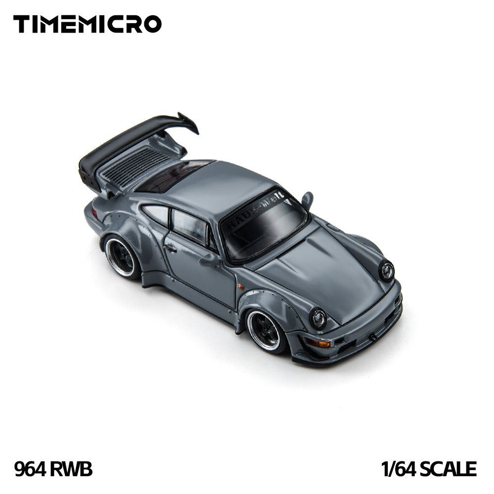 TimeMicro 1:64 RWB 964 Grey Diecast Model