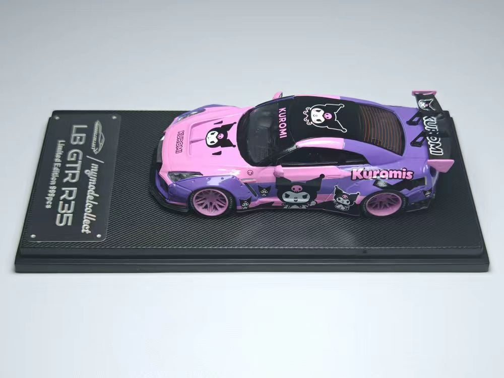 MC 1/64 LB R35 GTR Diecast Pink/Purple Kuromi – Foundry Diecast