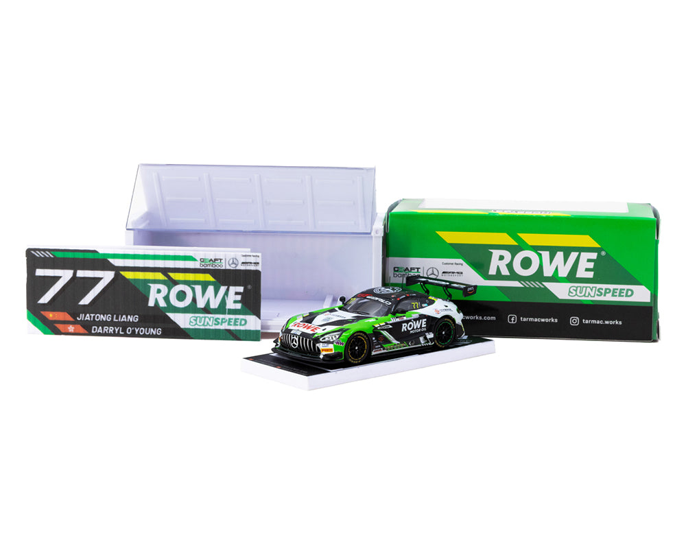 Tarmac Works 1:64 Mercedes-AMG GT3 GT World Challenge Asia 2025 – Beijing Season Finale Craft-Bamboo Racing #77 with Container – HOBBY64 – Special Edition