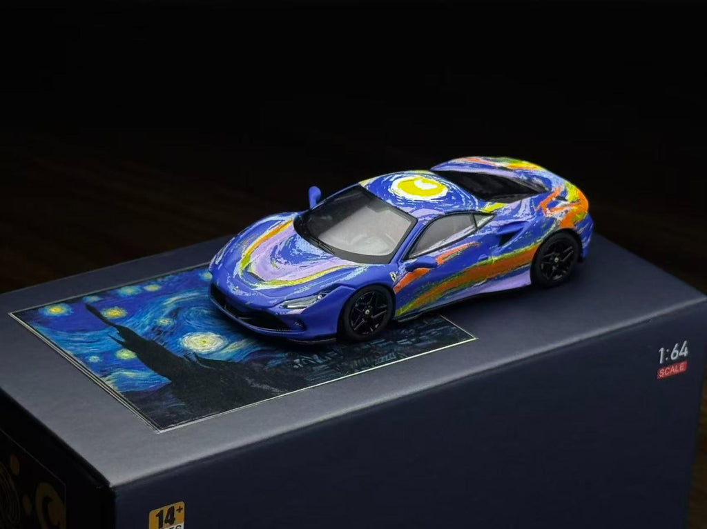 Karium Model 1/64 Ferrari F8 Starry Night