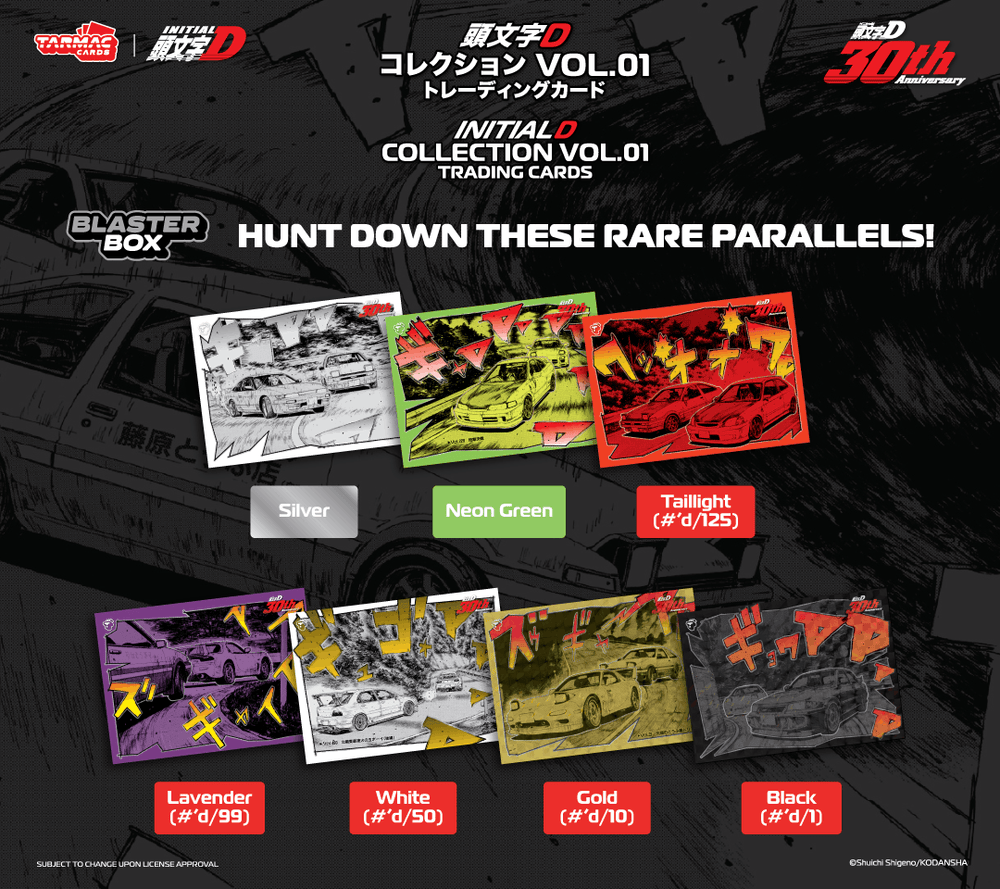 Tarmac Cards Initial D Collection Vol.01 - 30th Anniversary - Blaster Box TC-IDC-B01