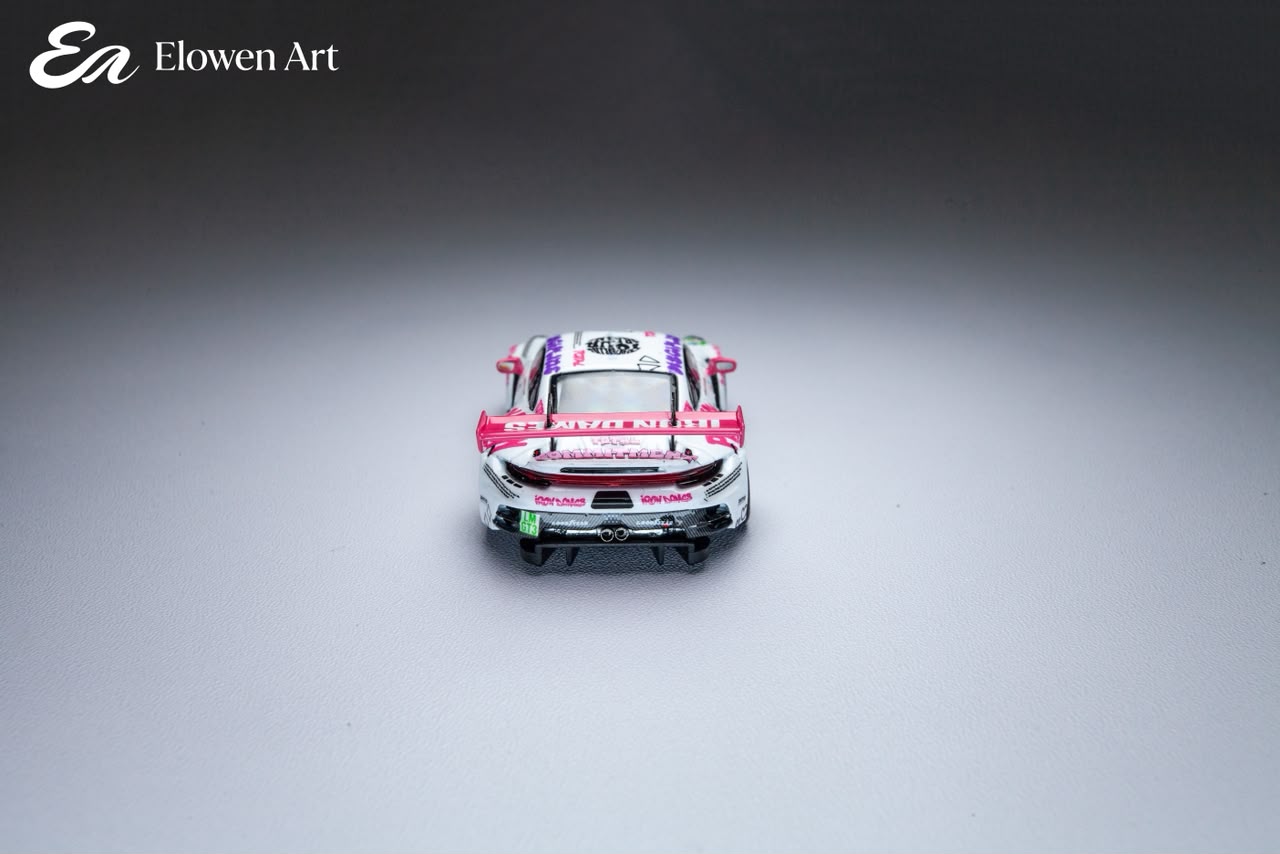 Elowen Art 1:64 Porsche 911 GT3 Diecast Model Iron Dames #85