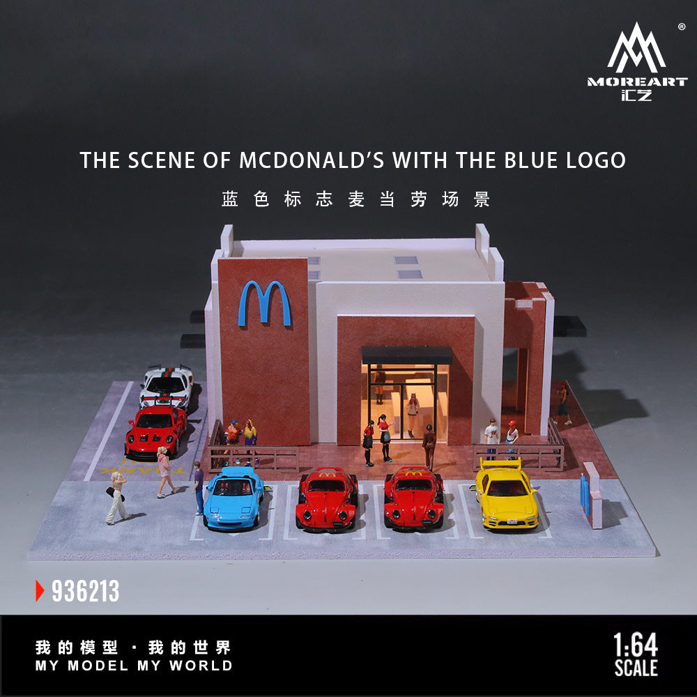 MoreArt 1:64 SEDONA MCDONALD'S WITH THE BLUE LOGO SCENE MO936213