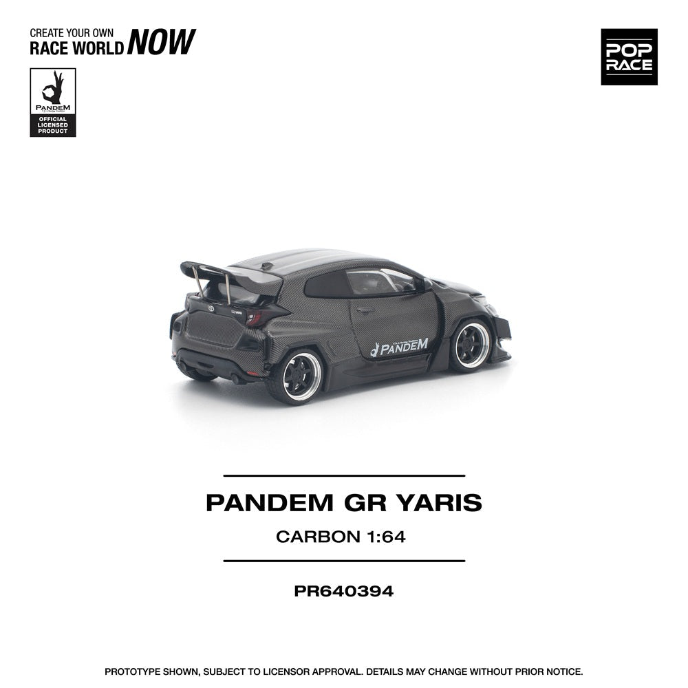 POP RACE 1/64 PANDEM GR YARIS CARBON EDITION PR640394