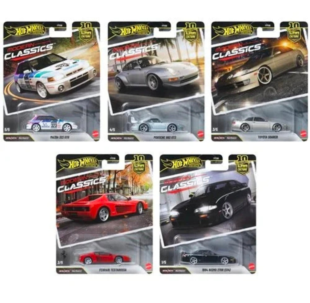 Hot Wheels 1:64 Car Culture 10th Anniversary 2026 S Case – Modern Classics Assortment