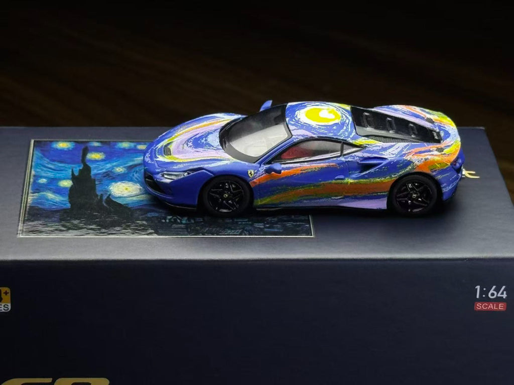 Karium Model 1/64 Ferrari F8 Starry Night