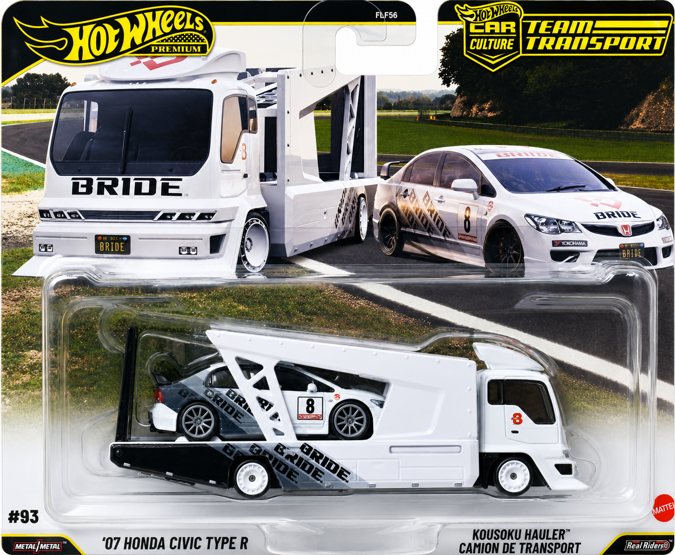 Hot Wheels Team Transport #93 07 Honda Civic Type R