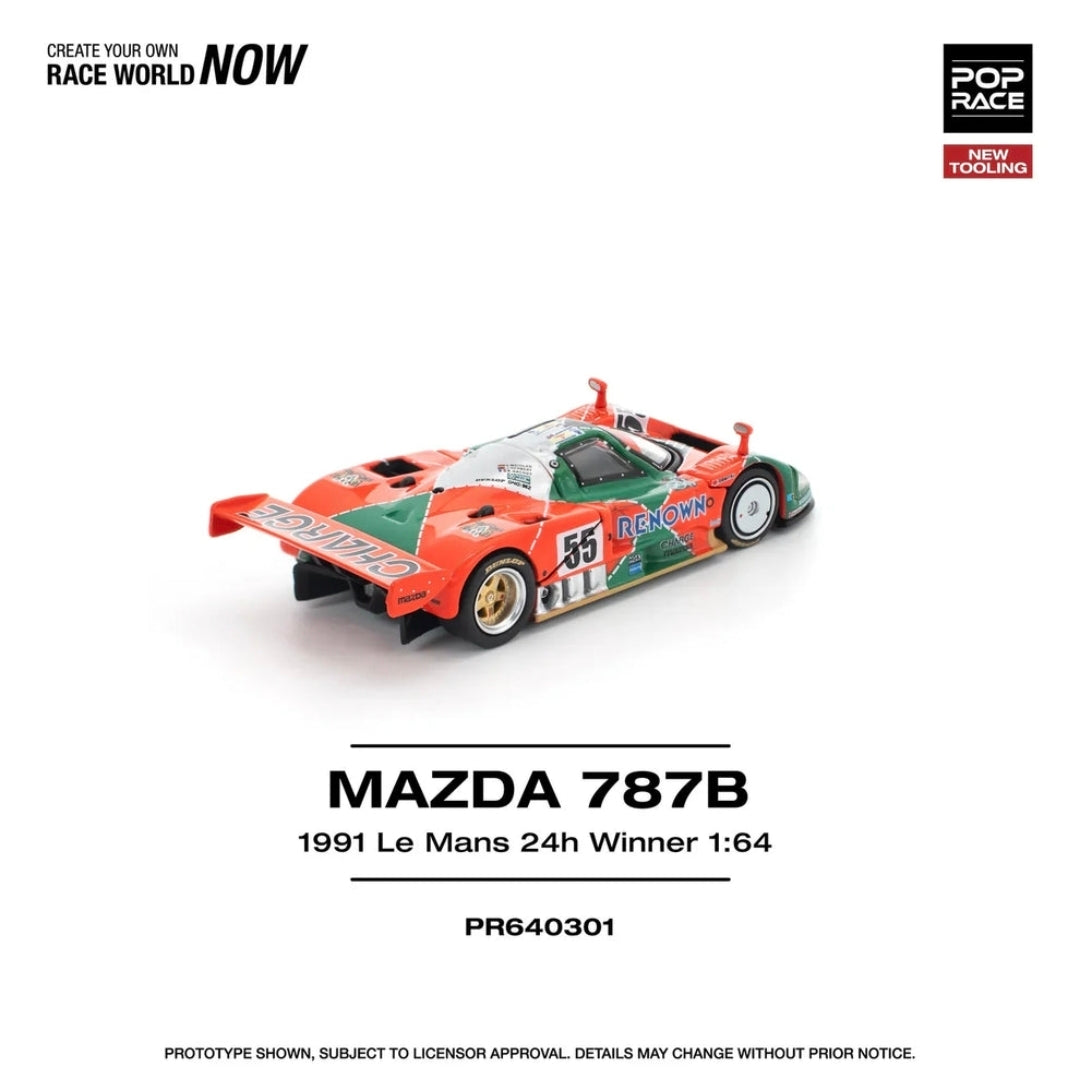 Pop Race - Mazda 787B 1991 Le Mans 24H Winner - Scale 1/64 PR64-301