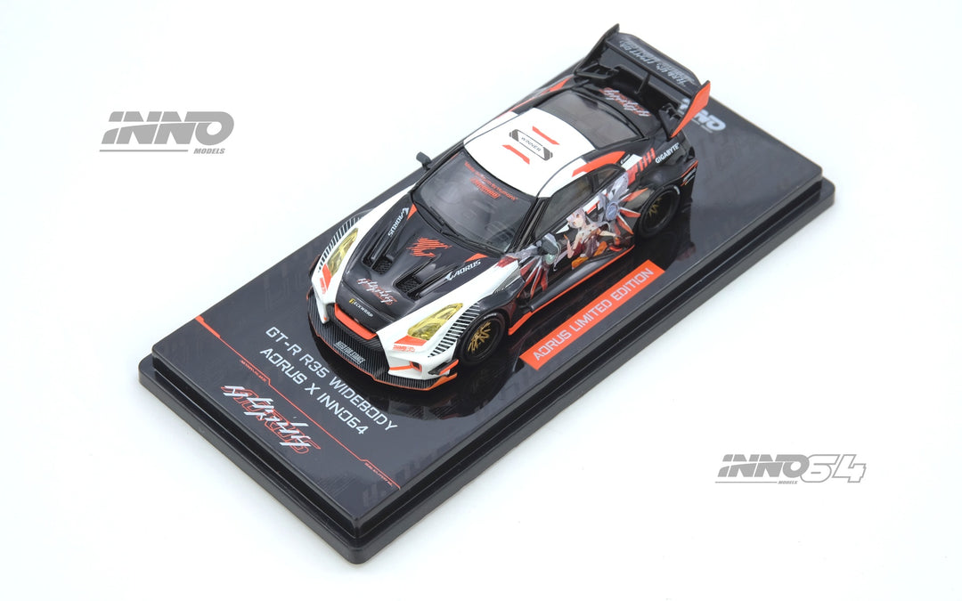INNO64 1/64 GT-R R35 WIDEBODY AORUS X INNO64 Limited Edition IN64-R35LB-AORUS