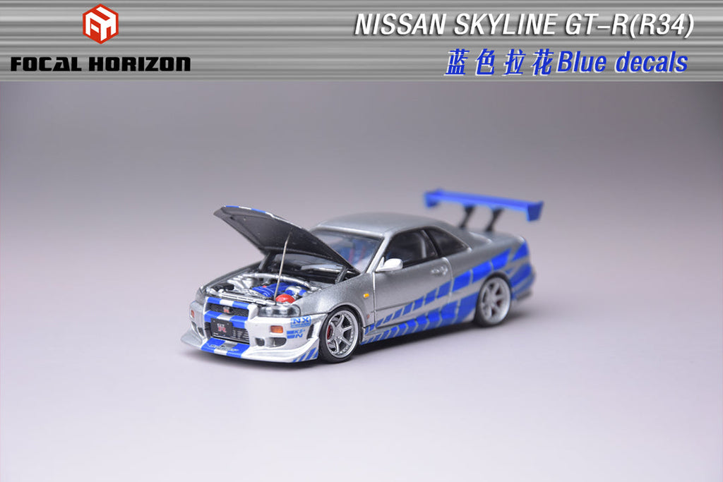 Focal Horizon 1:64 Nissan Skyline GTR R34 Fast & Furious Movie of C-West Version