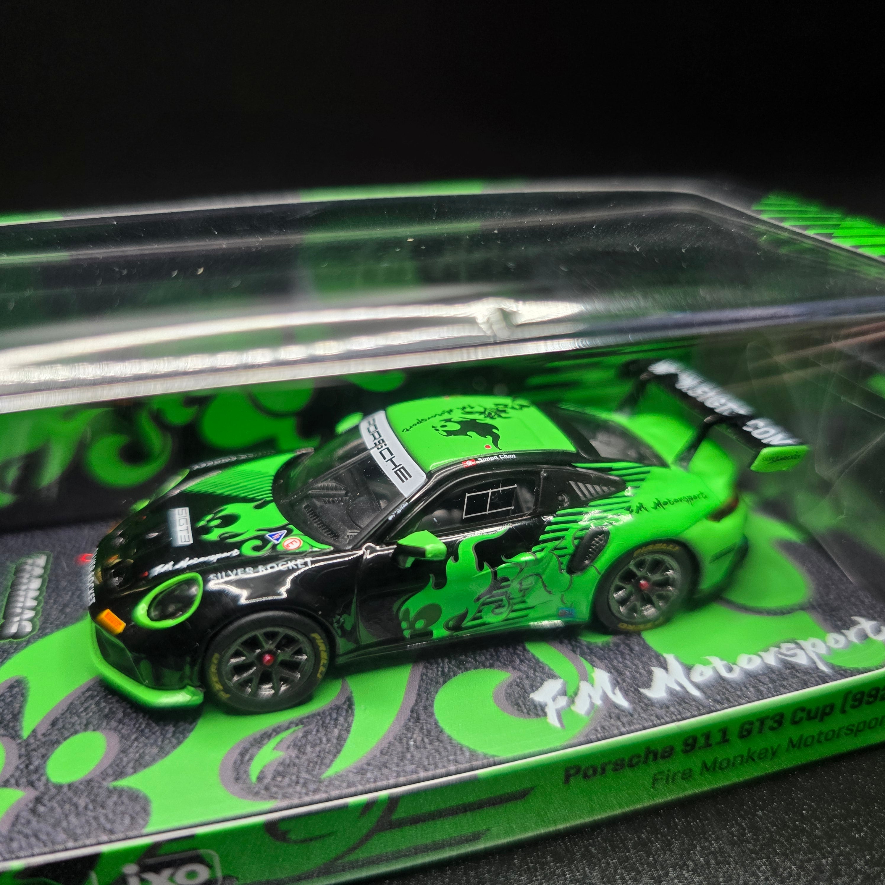 Tarmac Works 1:64 Porsche 911 GT3 Cup (992) Fire Monkey Motorsport – ixo Models Hobby64