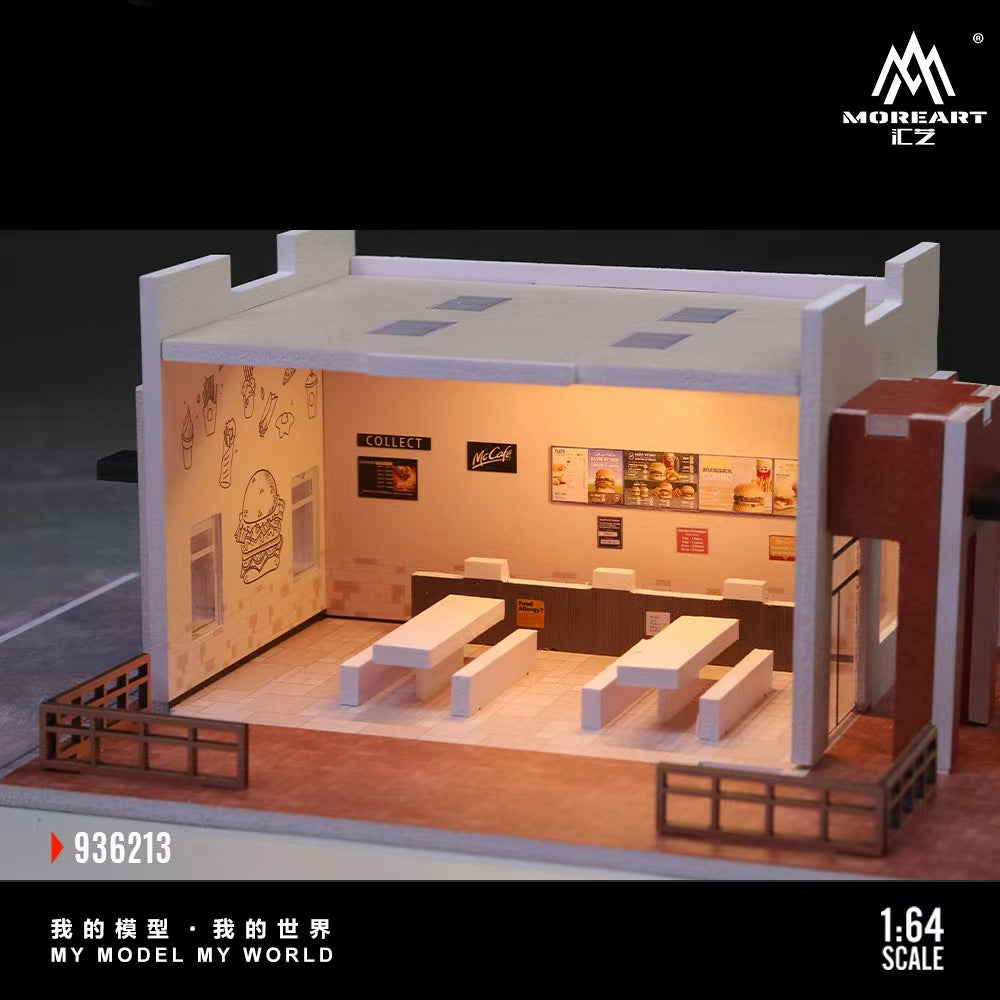 MoreArt 1:64 SEDONA MCDONALD'S WITH THE BLUE LOGO SCENE MO936213