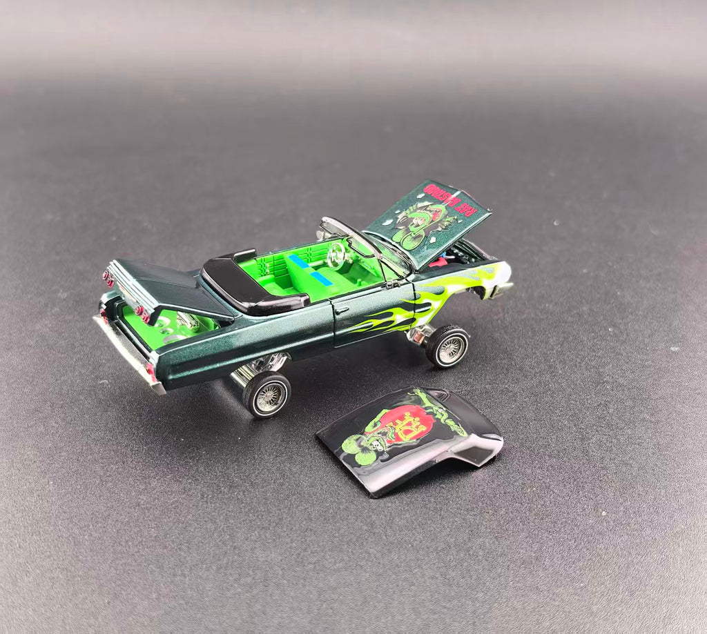 Fine Works 64 Chevrolet Impala West Coast Bouncing Cars Rat Fink 1/64