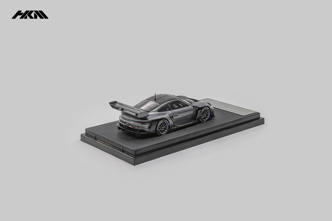 HKM 1:64 Porsche 911 (992) GT3 R Rennsport Grey