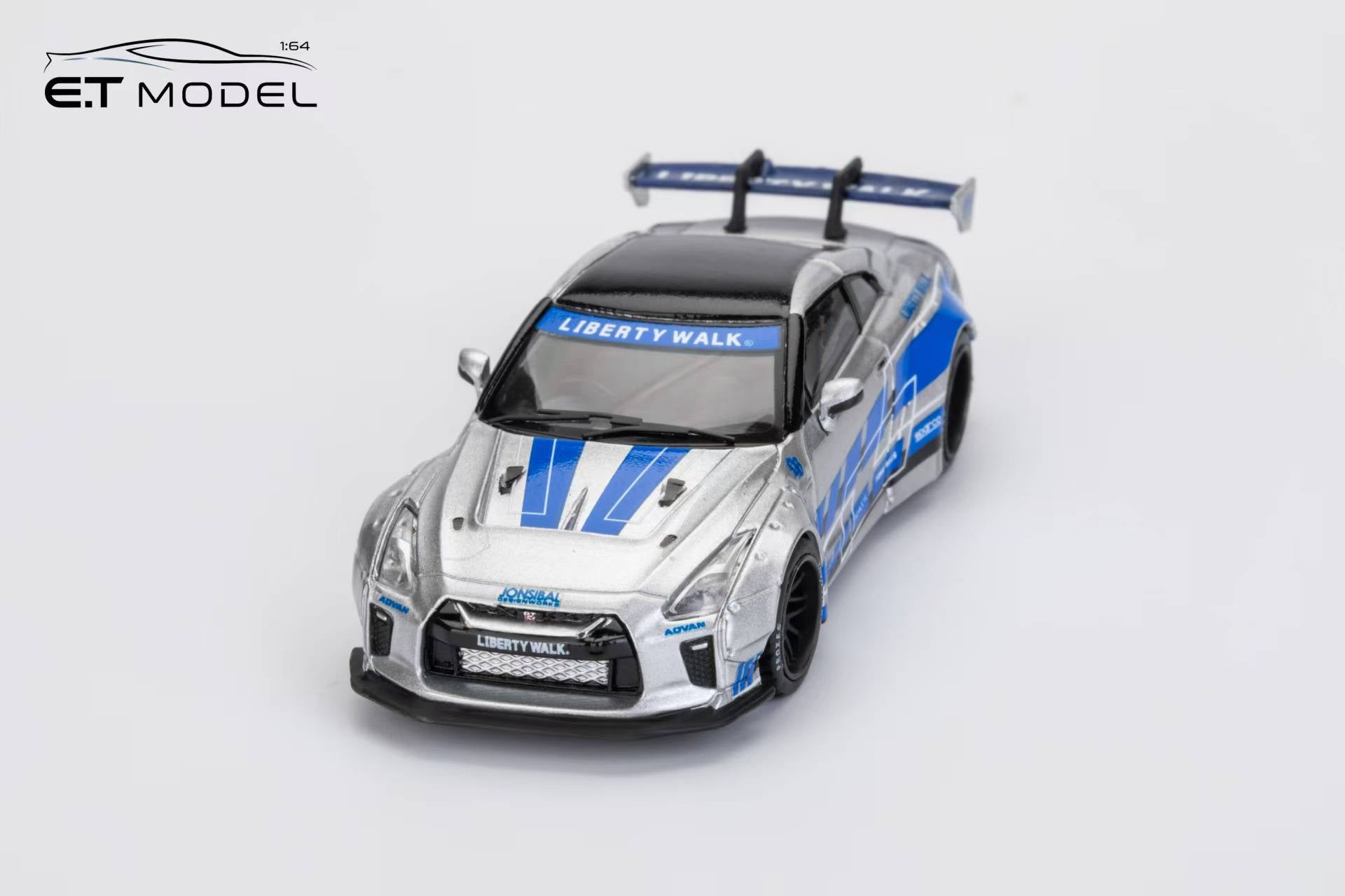 ET Model x Model Collect MC 1:64 GT-R R35 LB Widebody Modified 1.5 Version Diecast Model