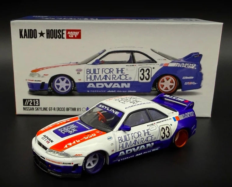 Kaido House Nissan Skyline GT-R (R33) BFTHR V1 – White w/ Blue Two-tone #213
