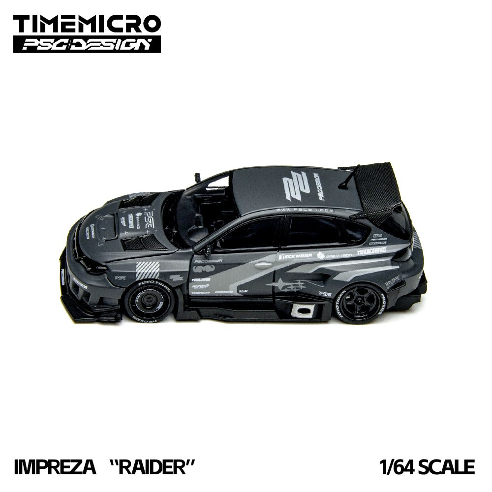 TimeMicro × PSC DESIGN
1:64 Impreza "Raider“ of the gray stripe painted replica car model