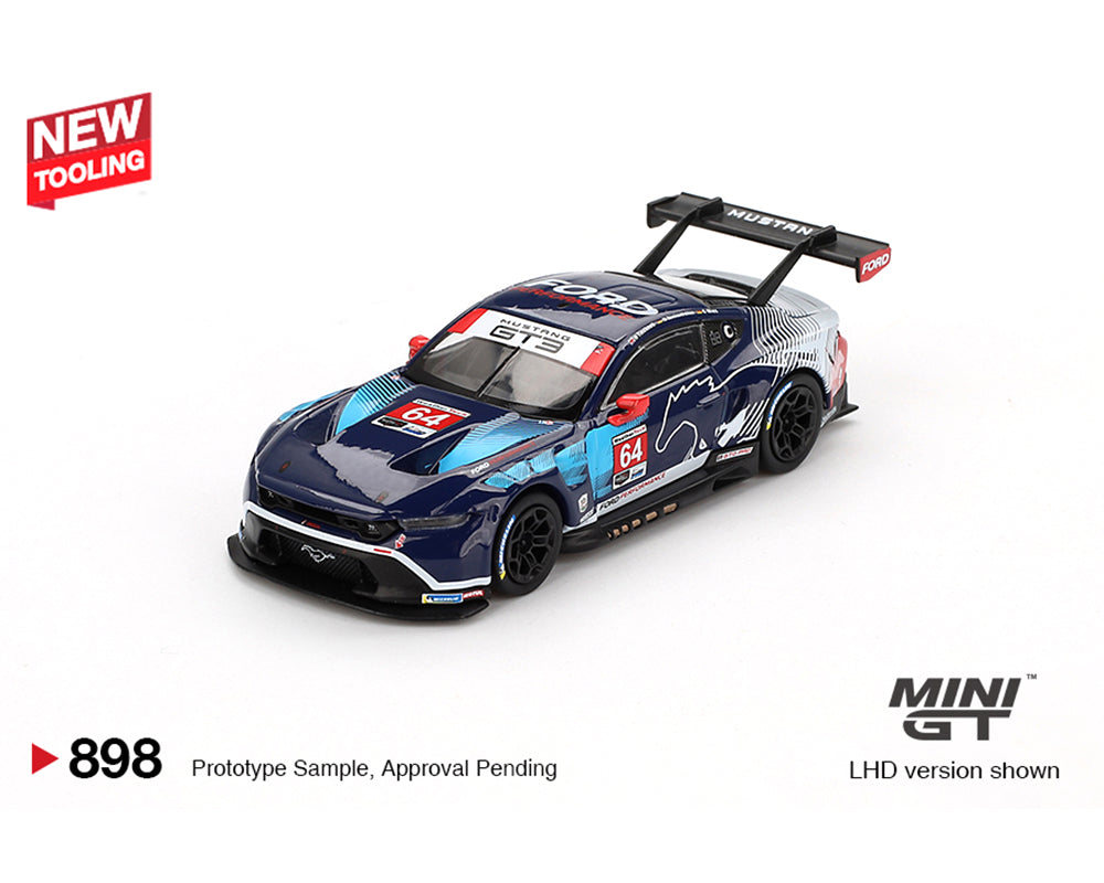 Mini GT 1:64 Ford Mustang GT3 #64 Ford Multimatic Motorsports 2024 IMSA Daytona 24Hrs