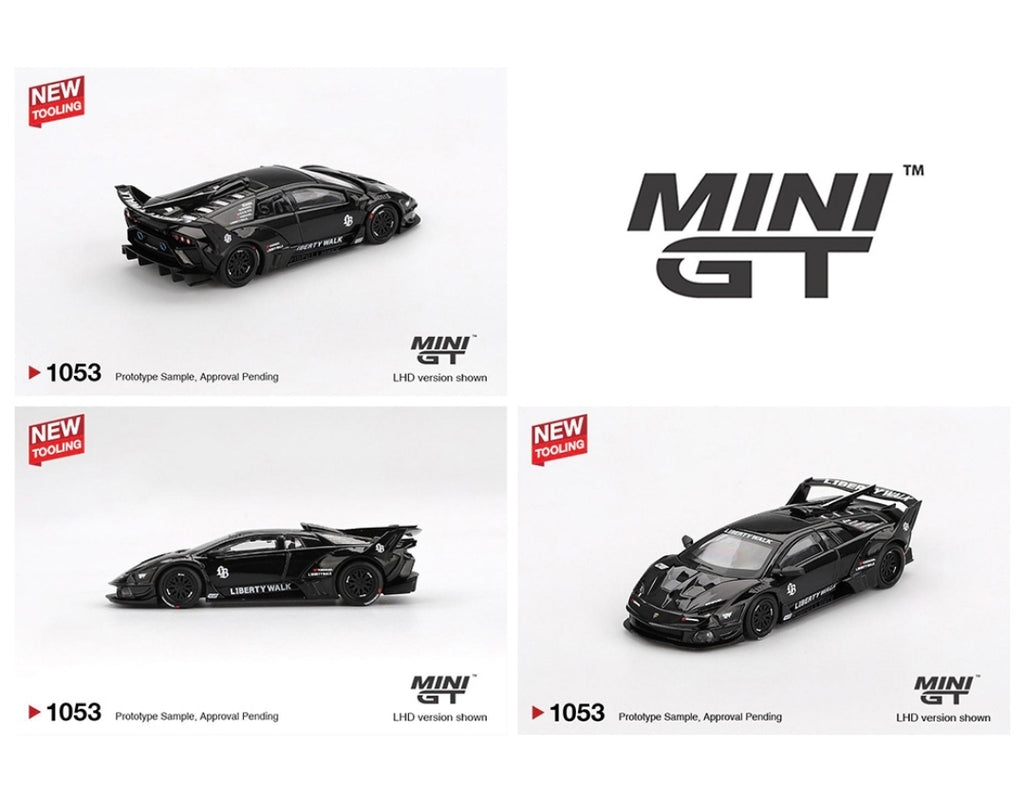 Mini GT 1:64 Lamborghini LB-Silhouette WORKS MURCIELAGO GT- Evo Black
