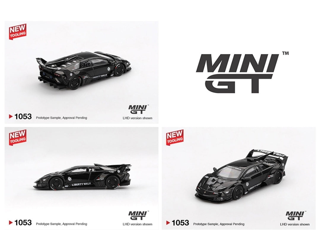 Mini GT 1:64 Lamborghini LB-Silhouette WORKS MURCIELAGO GT- Evo Black