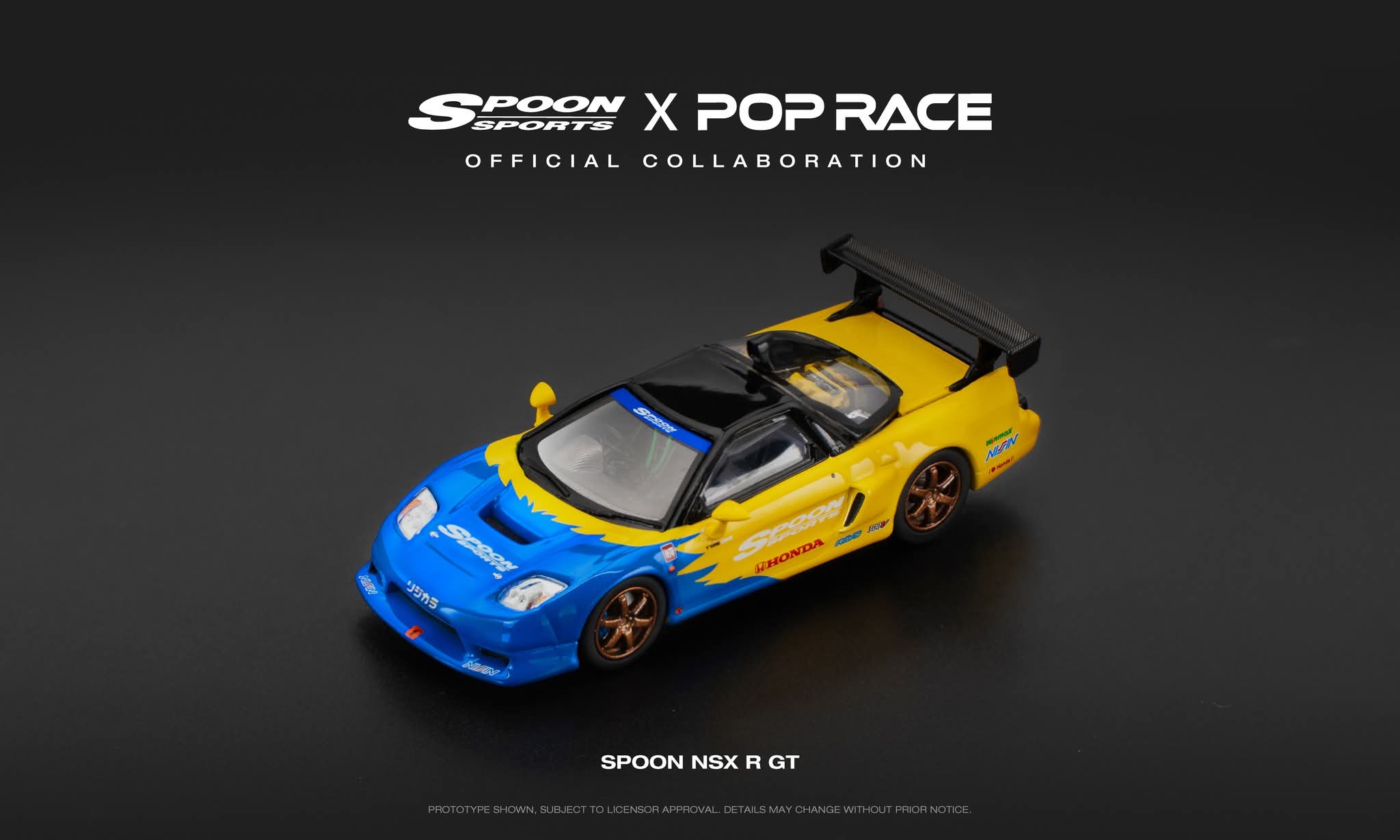 POP RACE 1/64 SPOON NSX R GT PR64-310 – Foundry Diecast