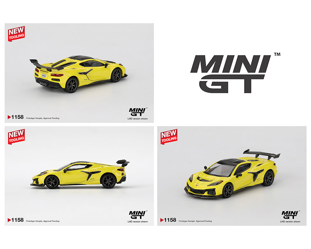 Mini GT 1:64 Chevrolet Corvette ZR1- Accelerate Yellow 1158