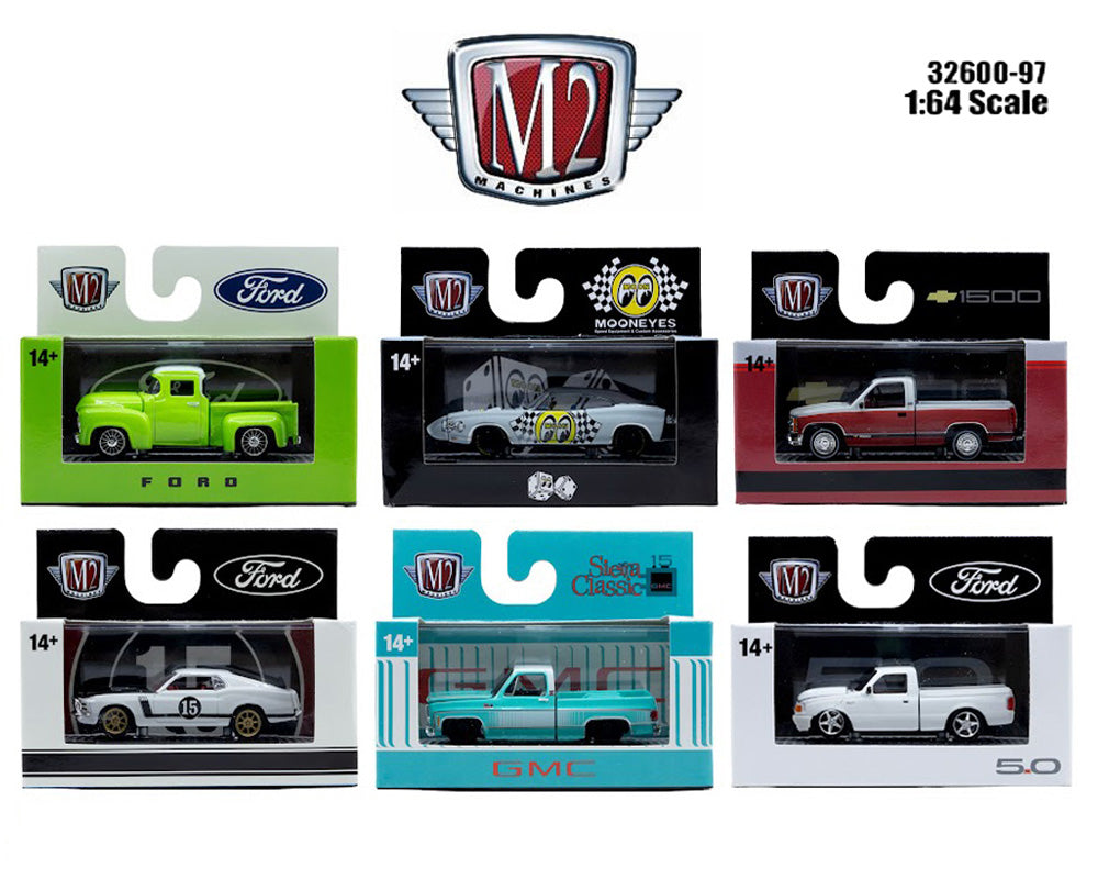 M2 Machines 1:64 Detroit-Muscle Release 97 Assortment 2026 (set of 6)