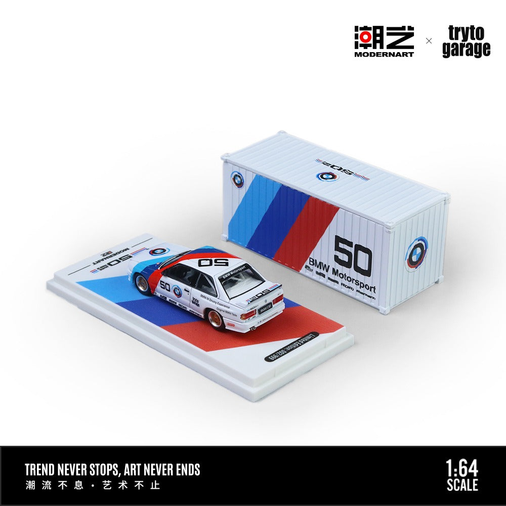 Moderart 1:64 Container Set Tryto Garage BMW E30 M3 DTM