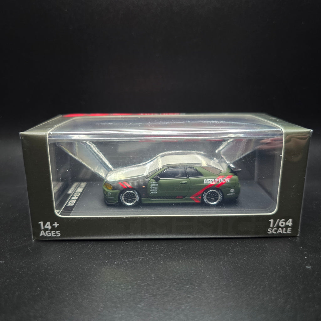 TimeMicro 1:64 Nissan Skyline GTR R34 Matte Green