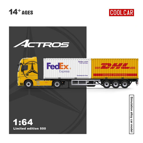 Cool Car Mercedes-Benz Actros Freight Container Hauler Semi Truck