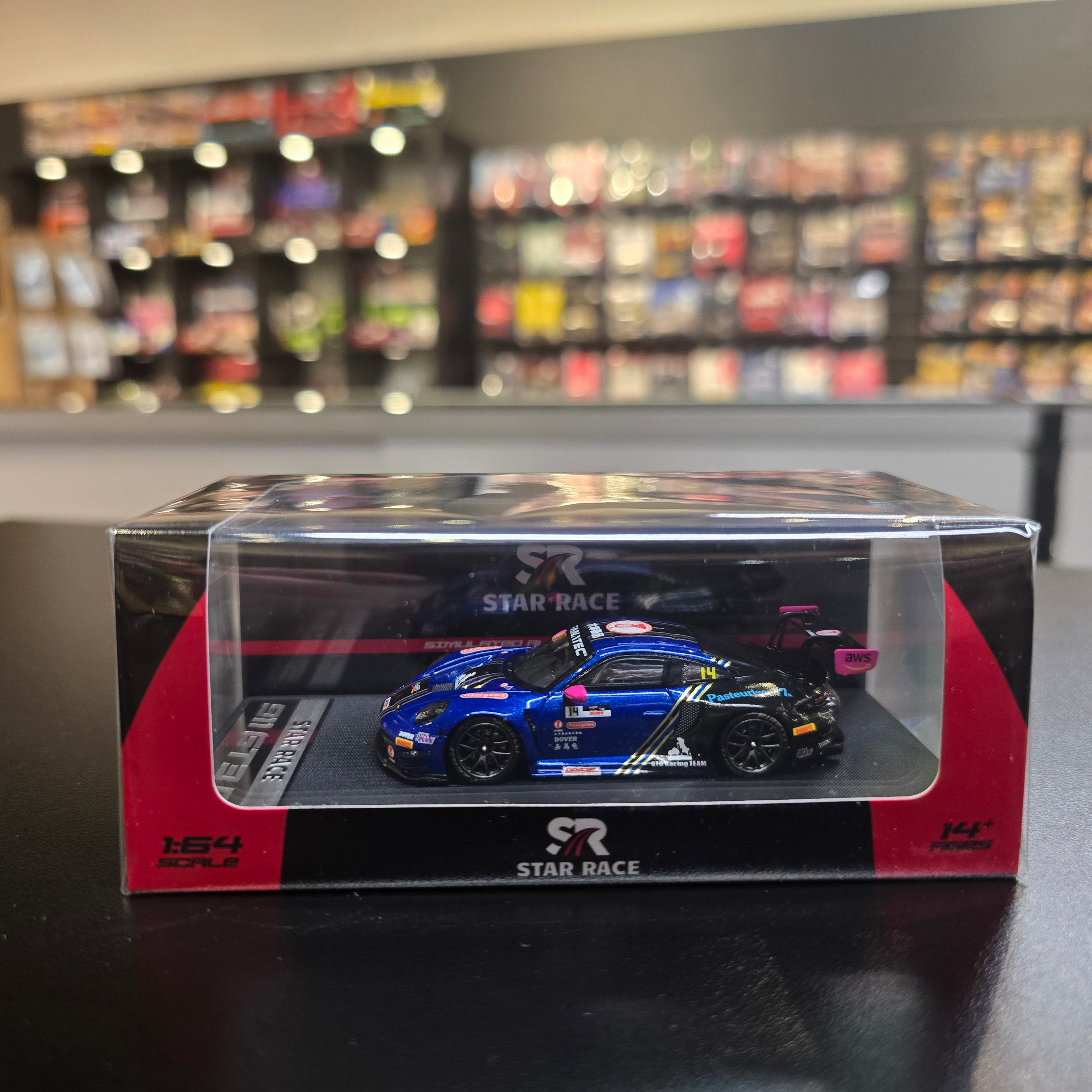 Star Race 1:64 STAR RACE Porsche 911 GT3 R Racing Car Finishings - Alloy Model
