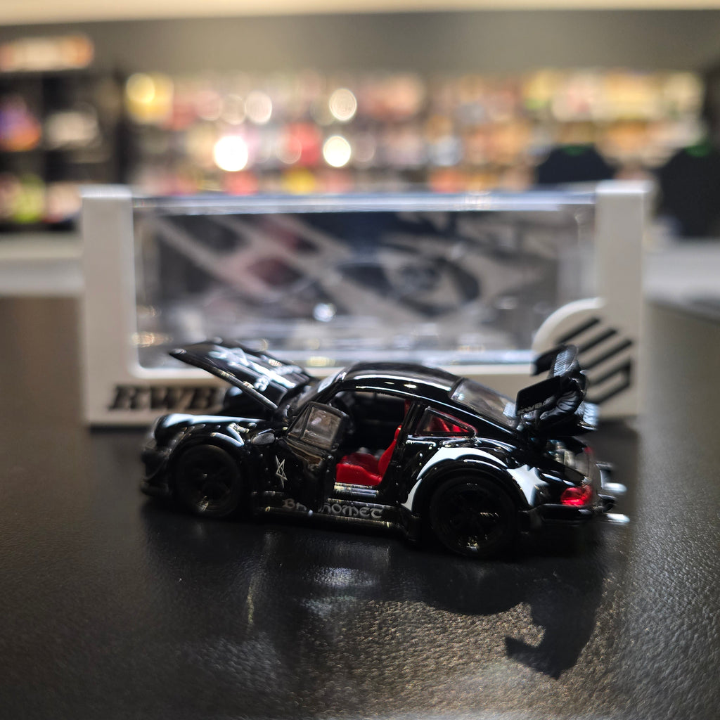 FG 1/64 Porsche RWB 930 Alloy Model Black Devil