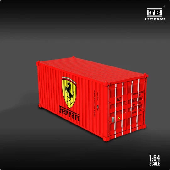 Timebox 1:64 Scale Full Metal Shipping Container Ferrari Livery