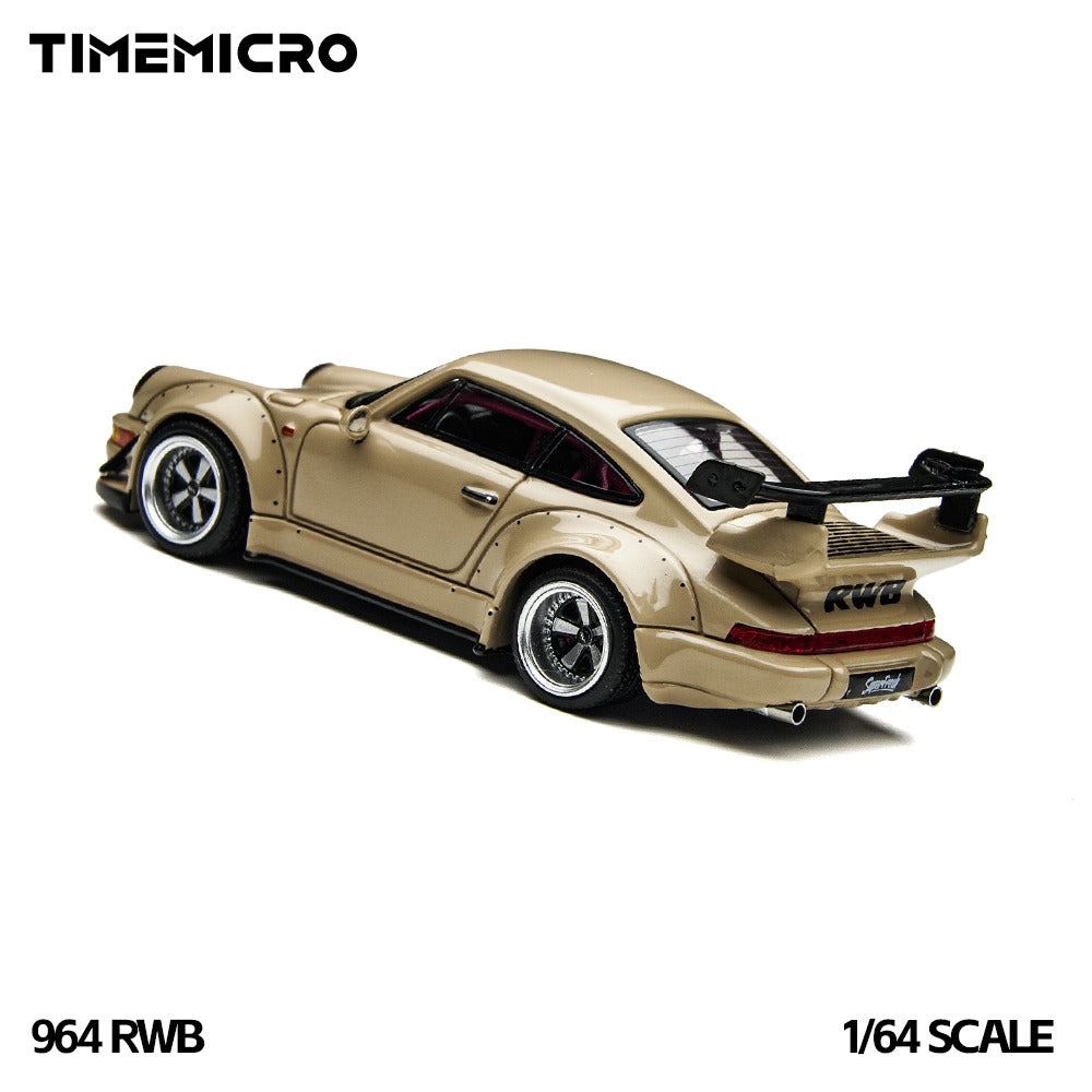 TimeMicro 1:64 RWB 964 Light Brown Alloy Car Model
