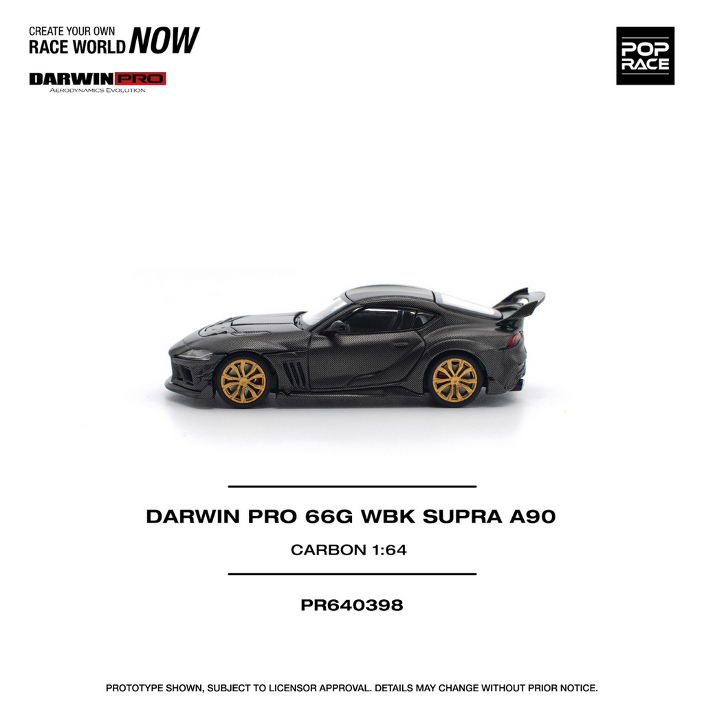 POP RACE 1/64 DARWIN PRO 66G WBK SUPRA A90 CARBON EDITION PR640398