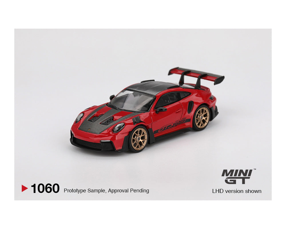 Mini GT 1:64 Porsche 911 (992) GT3 RS Weissach Package – Guards Red #1060